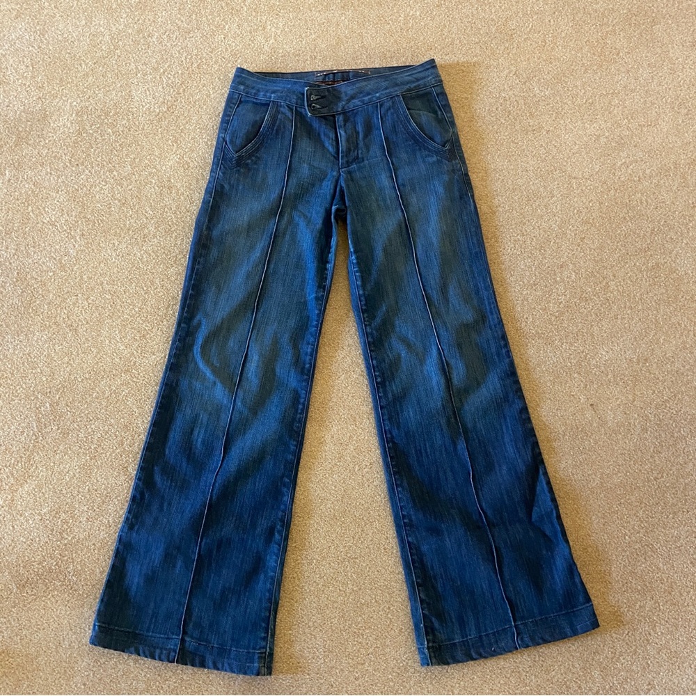 MYNK vintge/retro wide leg mid rise jeans